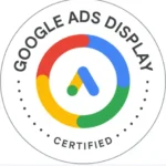 google display ads certificate of a best freelance digital marketer in thrissur