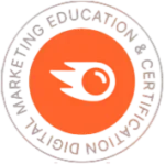 semrush certificate of best freelance digital marketer in thrissur